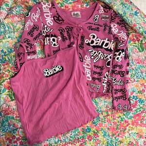 Barbie Pink Graphic Top Set